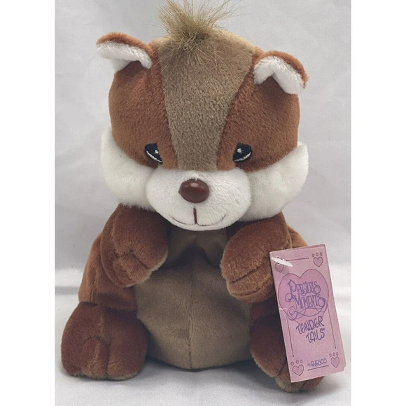 PRECIOUS MOMENTS Tender Tails Squirrel 6” Plush Stuffed Toys - Picture 1 of 13